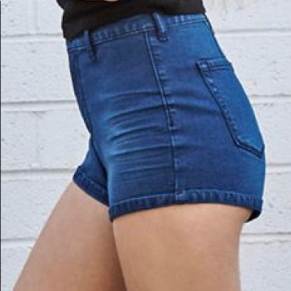 High rise shorts
